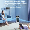 Portable Air Conditioner, Large Tank Water Cooling Fan USB Plug Visual Metering Window Low Noise Low Energy Consumption with Ice Bag for Home. 