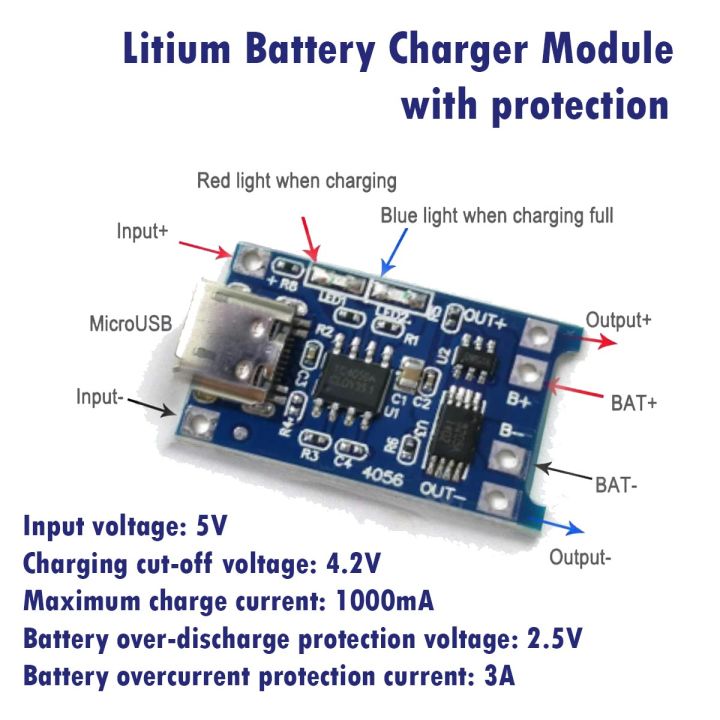 TP4056%20Lithium%20Battery%20Charger%20and%20Protection%20board%20Module%2018650%20Arduino%20Node%20mcu%205V%201A%20USB%20Micro%20Lithium%20Battery%20Charging%20Board%20Charger%20Module%20Protection%20Dual%20Functions%20-%20Image%205