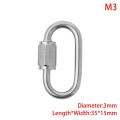 New Stainless Steel Screw Lock Climbing Gear Carabiner Quick Links Safety Snap Hook Chain Connecting Ring Carabiner Chain Buckle. 