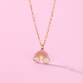 Kidlove Cute Necklaces For Teen Girls Kids Sweet Heart-shaped Star Cloud Pendant Clavicle Chain Necklace Birthday Gift. 