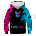 3D Free Fire Garena Hoodie Tracksuit Men Daily Anime Printed Pullovers Girls Harajuku Oversized Sweatshirt Sudaderas Outerwear. 