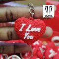 I love you heart key tag. 