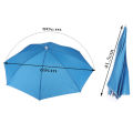 1pc Foldable Umbrella Hat Fishing Hiking Camping Beach Headwear Sun Cap Head Hat. 