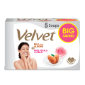 Velvet Eco Pack- Milk 70gx3 + Rose 70gX2 350g (70g*5). 