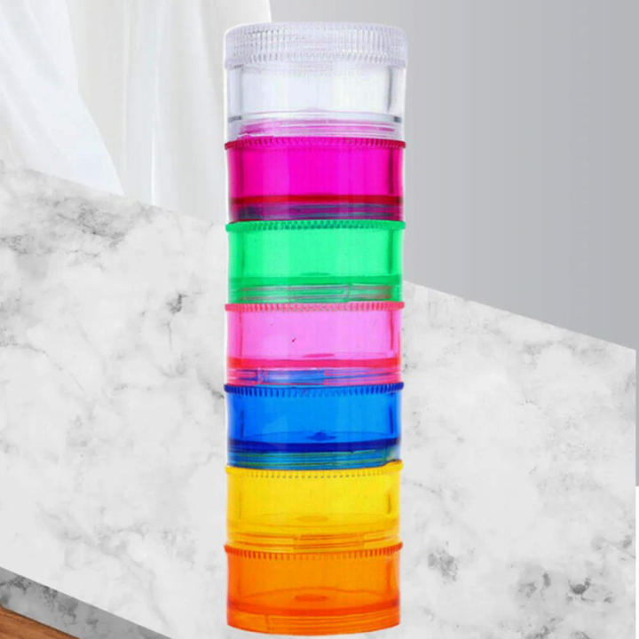 Creative%207-cell%20Packaging%20Box%20Cylindrical%207-cell%20Rotating%20Color%20Transparent%20Portable%20Packaging%20Box%20-%20Image%205
