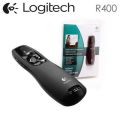 R400 Logitech® Wireless Presenter with Carrying Case. 