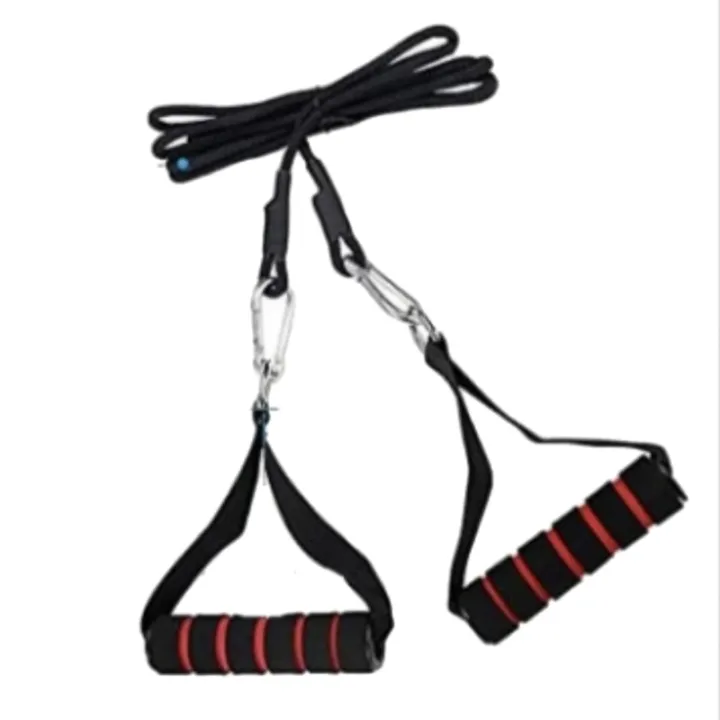 FS-Pull Down Cables Gym Handles for Cable Machines Triceps Arm Strength Extensions Fitness Home Gym Workout Equipment