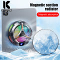 KOKKO X42 Cell Phone Cooler Fan With Temperature Digital Display Cooler Customized RGB Lighting Semiconductor Heatsink Cooling. 