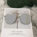 Mirror Sunglasses Men Or Women OVal Brand Designer Sun Glasses aviation Pink Rose Gold Eyeglasses Metal Frame How Sale. 