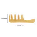 1Pcs Natural Bamboo Wooden Hair Comb Anti-Static Afro Fork Combs For Women Round Wide Tooth Wood Comb. 