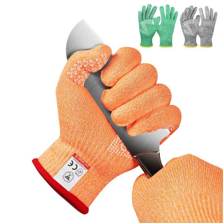 FG Level 5 HPPE EN388 Safety Gloves Cut Resistant Anti-Puncture Work Protection Gloves Grinding Welding Work Gloves Anti Cut Gloves For Kitchen Garden #450147