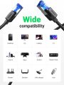 UGREEN Cat 8 Ethernet Cable, High Speed Braided 40Gbps 2000Mhz Network Cord Cat8 RJ45 Shielded Indoor Heavy Duty LAN Cables Compatible for Gaming PC PS5 Xbox Modem Router. 