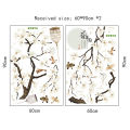 Tree Birds Flower Wall Sticker DIY Decal Homeation. 