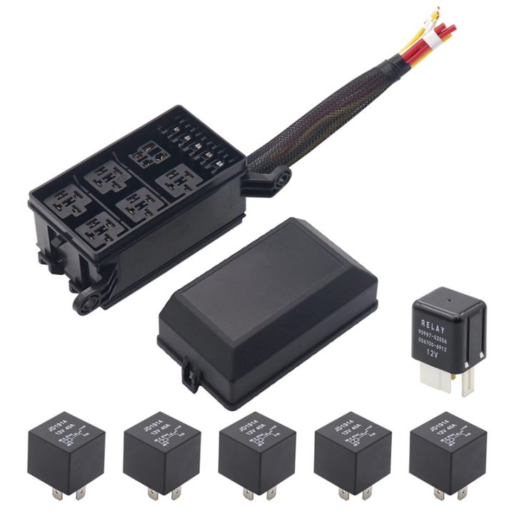 12V%20Relay%20Box%206%20Slots%20Relay%20Block%206%20Way%20Fuse%20Block%20with%20Relay%20Box%20and%20Relay%20Set%20Kit%20Automotive%20Relay%20Kit%20-%20Image%205