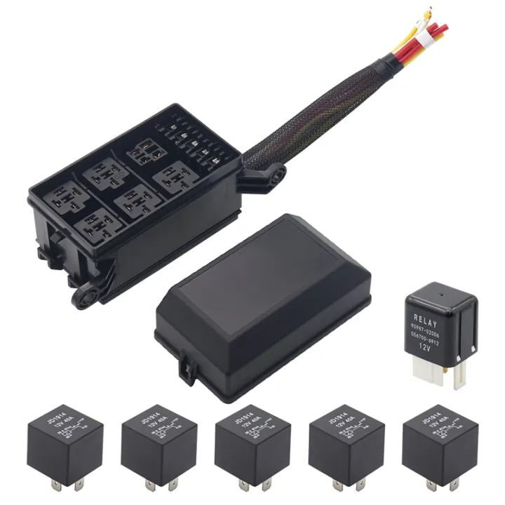 12V%20Relay%20Box%206%20Slots%20Relay%20Block%206%20Way%20Fuse%20Block%20with%20Relay%20Box%20and%20Relay%20Set%20Kit%20Automotive%20Relay%20Set%20-%20Image%203