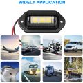 2Pcs 12V LED Number License Plate Light for Car Boats Motorcycle Automotive Aircraft RV Truck Trailer Exterior Lamps. 