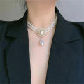 Banquet Pearls pendant necklace Intricate Classic Exquisite Choker chain Vintage palace necklace for Special occasions Formal events Bridal wear Evening wear Gift for a loved one Wedding Women. 