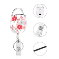 for Students Teachers Doctors ID Card Clip Keychain Holder Name Tag Holder Keyring Clip Key Ring Clip Retractable Badge Key Chain Badge. 