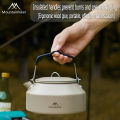 Mountainhiker 1.4L Camping Te-apot Outdoor Water Kettle Picnic Hiking Cookware Soup Boiling Te-a Pot Cof-fee Cup. 