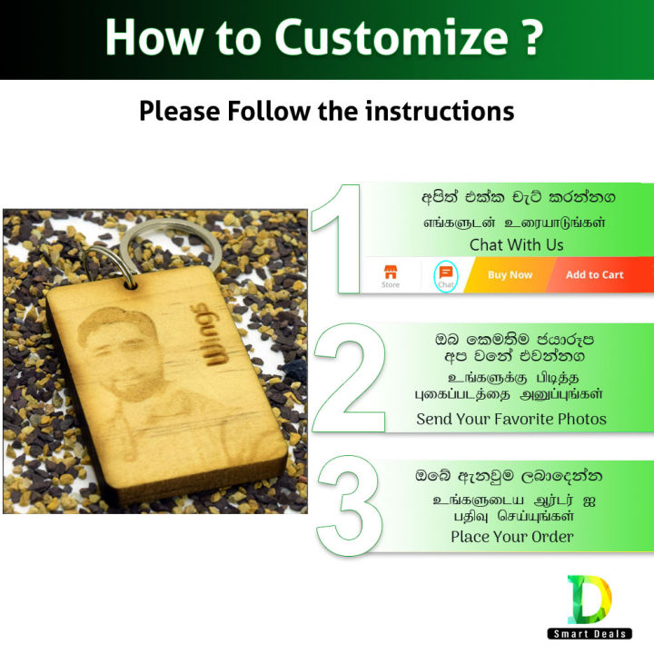 Customized Laser Engraved Photo/Picture Key Tags With Your Photo ...
