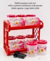Kitchen Storage 550ml 12 pcs Bottle and Rack. 