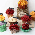 Silicone Flower Pot Pot Candle Mold 3D Three-dimensional Roses Gardenia Tulips Aromatherapy Plaster Ornaments Mold DIY Handmade Tools. 