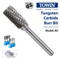Tungsten Carbide Steel Rotary Burr Bit -  TOWIN - AX - 19mm. 