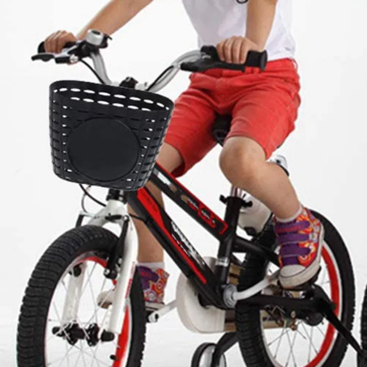 Kids%20Bicycle%20Basket,%20Children%20Plastic%20Front%20Handlebar%20Bike%20Basket%20for%20Storage,%20Black%20-%20Image%202