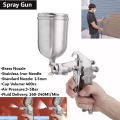 F-75G Spray Gun, Professional Gravity Feed Air Spray Paint Gun with 400cc Capacity Aluminum Cup. 