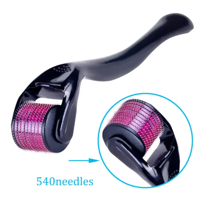 Hair%20Loss%20Treatment%20Derma%20Roller%20Titanium%20With%20540%20Needles%20For%20Scalp%20Stimulation%20Therapy%20-%20Image%202