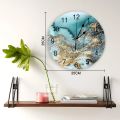 wall clock Marble Texture Ink Line Wall Clocks Living Room Decoration Clock Wall Art Silent Round Wall Watch for Home Decor. 