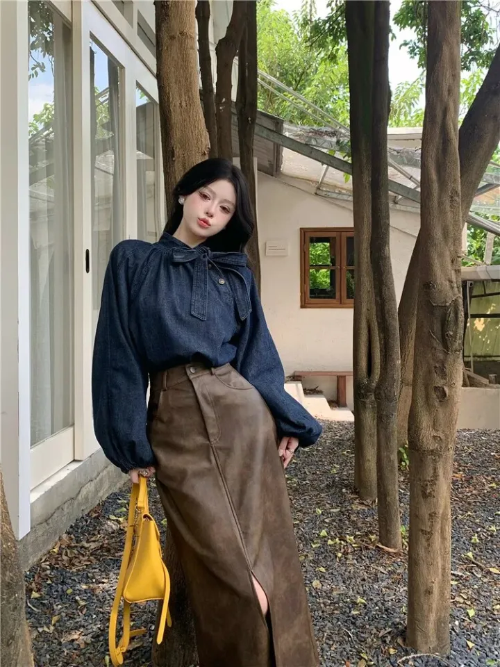 Skirt Jean Pullover Jean Jumper Skirt Denim Jumper Dress Jungmaven