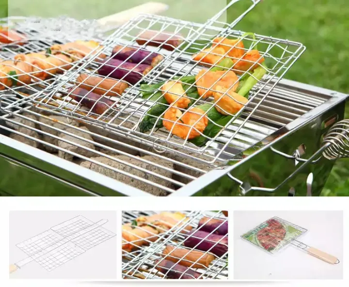 BBQ%20Gril%20-%20Stainless%20Steel%20Grill%20Pan%20with%20Wooden%20Handle%20Barbecue%20Roti%20Roast%20Grill%20Papad%20Roaster%20Chapati%20Toast%20and%20Paneer%20Tandoori%20Grill%20Stand%20-%20Image%202