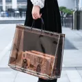 【ALLGOOD】1PC Large Capacity Transparent Beach Waterproof Especially Outdoor Shoulder Travel Storage Bag PVC Ladies Handbag. 