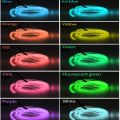 Car Neon LED Strip Light Decoration Flexible Atmosphere Lamp Auto Ambient Strip Party Room Motorcycle Bicycle Decorative Lights-ice blue-5M. 