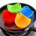 Egg Poachers Silicone Egg Cooker Kitchen Tools Pancake Cookware Bakeware Steam Eggs Plate Tray Healthy Egg Pancake-As picture 4PCS. 