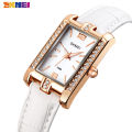 SKMEI Luxury Ladies Watch Women's Rhinestone Clock Woman Fashion Rectangular 2021 Modern Wristwatches montre femme 1690. 