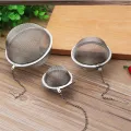 Stainless Steel Tea Locking Spice Egg Shape Ball Mesh Infuser Tea Strainer Kitchen Accessories. 