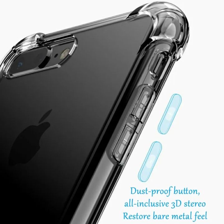 iPhone%207%20Plus%20Back%20Cover%20Transparent%20Soft%20Silicone%20Clear%20Case%20Shockproof%20Bumper%20iPhone%20Case%20For%20Boys%20Girls%20-%20Image%204