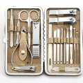 19 in 1 Stainless Steel Manicure set Professional Nail clipper Kit of Pedicure Tools Ingrown Toe Nail Trimmer  Stainless Steel Pedicure Nail Clipper Sets with Portable Case. 