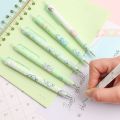 Cute Pink Little Dinosaur Press Pen 0.5 Black Gel Pens School Office Writing Stationery Supplies. 