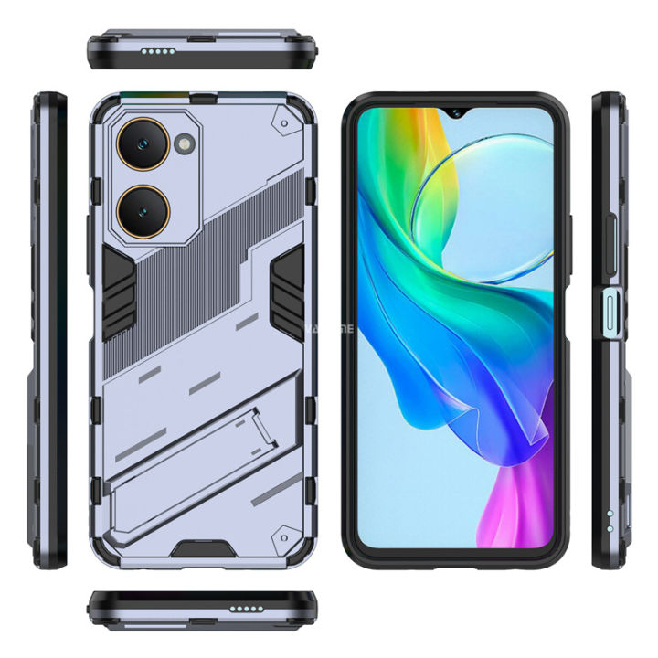 Vantime%20for%20vivo%20Y03%20/%20Y03t%20/%20Y18%20/%20Y18s%204G%20Y28s%205G%20Armor%20Case%20Kickstand%20Shockproof%20Matte%20Back%20Hard%20Cover%20-%20Image%205