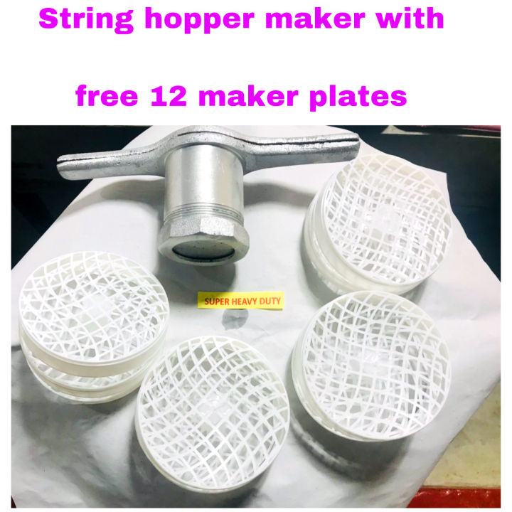 String Hopper Color Plate String Hopper Maker (idiyappam Wangediya) With Free 12 Plastic String ...