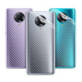 Clear Slim Transparent Carbon Fiber Film For Mi Poco X3 / X3 Pro Mobile Phone Back Skin Rear Protective Sticker. 
