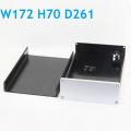 Power Amplifier Chassis W172 H70 D261 Anodized Aluminum Case Tapping Amp Dac Diy Oem Hole Preamp Amplify Housing. 