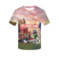 2023 Robloxing kid T-shirt Boys Game Sports T-shirt Child Cartoon Short sleeve top 3D Printing Casual Street Harajuku Clothes. 