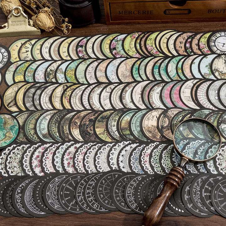 RHS%20Online%2030PCS%20Disc%20Engraving%20Series%20Textured%20Paper%20Stickers%20Album%20Diary%20Journal%20Decorative%20Crafts%20Scrapbooking%20DIY%20Sticker%20-%20Image%206