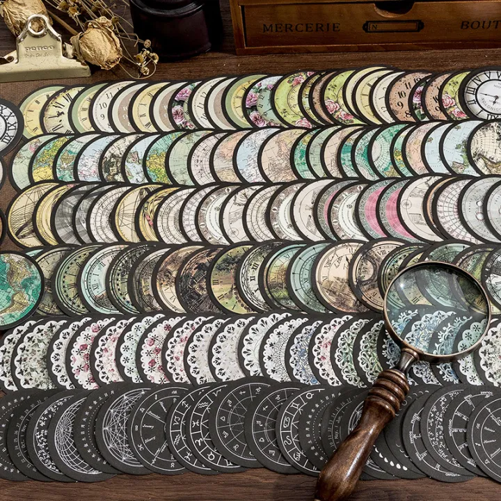 RHS%20Online%2030PCS%20Disc%20Engraving%20Series%20Textured%20Paper%20Stickers%20Album%20Diary%20Journal%20Decorative%20Crafts%20Scrapbooking%20DIY%20Sticker%20-%20Image%206