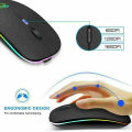 LED RGB backlight Rechargeable Gaming wireless mouse. 