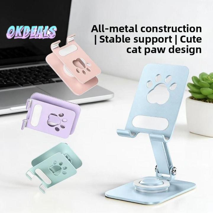 Flexible Adjustable Cat Paw Tablet Stand Foldable Multi Angle Foldable Phone Tablet Holder Anti Slip Portable Mobile Phone Stand Live Mobile